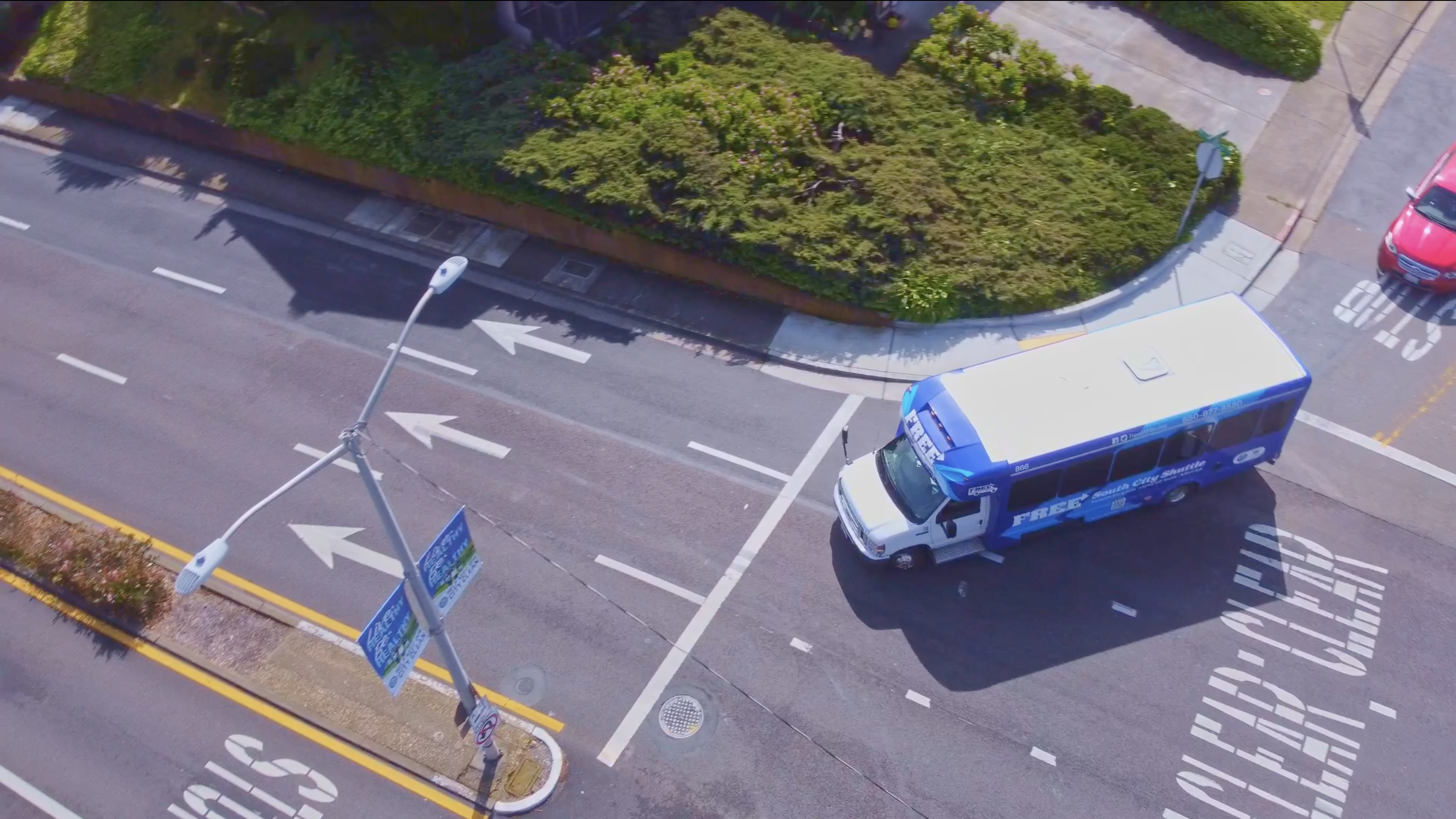 Free neighborhood transportation shuttle